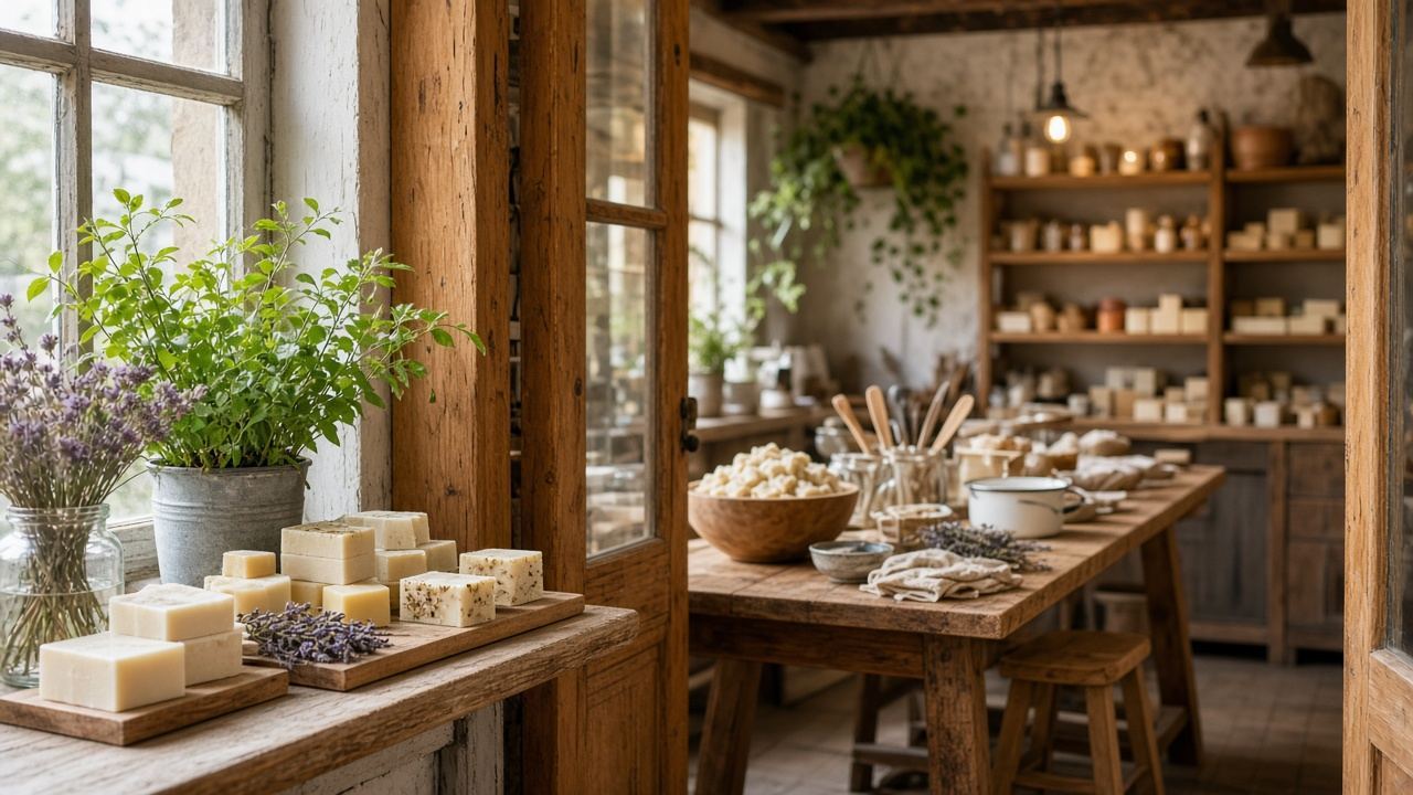 Soap-making craft workshop story image