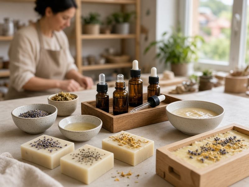 Scent blending at Honeyringo House